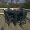 Highwood Usa Hamilton 5pc Square Counter Height Outdoor Patio Furniture Dining Set AD-CNA44-FBE - alternate 3